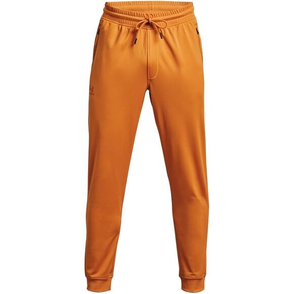 New NWT Under Armour Honey Orange Sportstyle Tricot Jogger Sweatpants Men's XXL - Picture 1 of 3